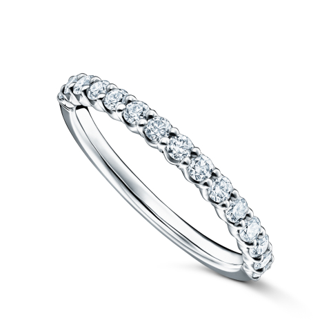 「ピアチェーレ ハーフエタニティ リング」 ［PT×DIA］