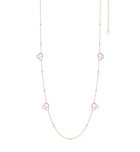 「チャンツ シグネチャー ネックレス」［SG×あこや真珠×DIA］全長約87㎝（内アジャスター7㎝）