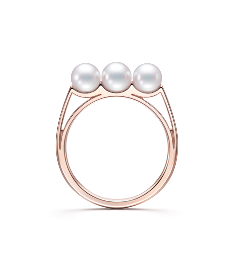 「バランス ライト リング」［SG×あこや真珠］