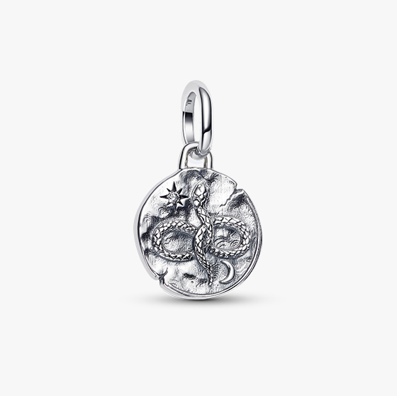 Infinity Snake Medallion Charm